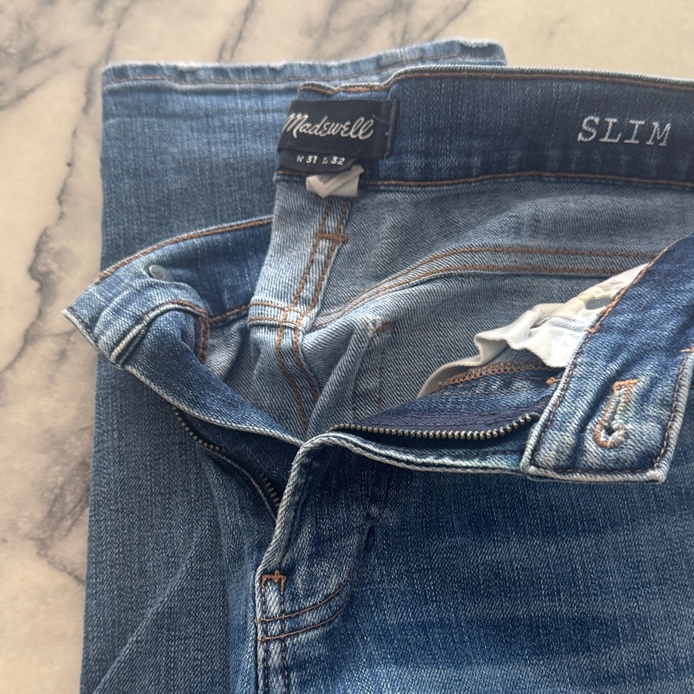 Madewell Men's Slim Jeans in Classic Blue